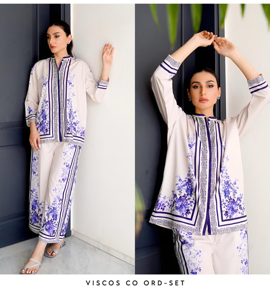 Elegant Viscose Lawn Dress